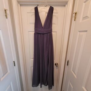 Elegant Purple Evening Gown